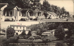 Mount Colidge Lodge and Cabins North Woodstock, NH Postcard Postcard