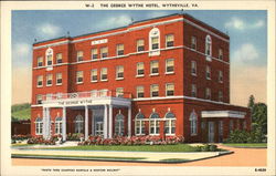 The George Wythe Hotel wytheville, VA Postcard Postcard