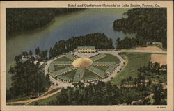 Hotel and Conference Grounds on Lake Louise Toccoa, GA Postcard Postcard