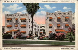 Habana Apartment Hotel Miami Beach, FL Postcard Postcard