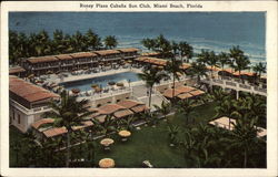 Roney Plaza Cabana Sun Club Postcard