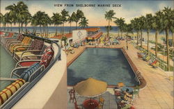 The Shelborne Hotel, View from Shelborne Marine Deck Postcard