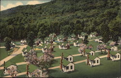 Part of English Village West, Indian Head Franconia Notch, NH Postcard Postcard