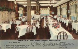 Penn-Daw Air-Conditioned Restaurant Alexandria, VA Postcard Postcard