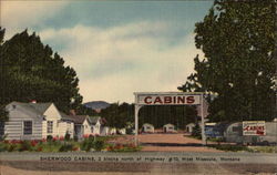 Sherwood Cabins Missoula, MT Postcard Postcard