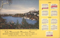 Lake Minnewaska Mountain Houses Postcard