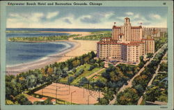 Edgewater Beach Hotel and Recreation Grounds Postcard