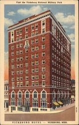 Vicksburg Hotel Mississippi Postcard Postcard