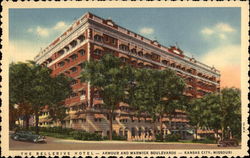 The Bellerive Hotel - Armour and Warwick Boulevards Postcard