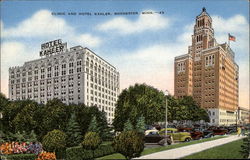 Clinic and Hotel Kahler Postcard