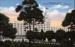 Edgewater Gulf Motel, Between Gulfport and Biloxi Mississippi Postcard Postcard