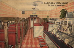 Saratoga Restaurant Warren, OH Postcard Postcard