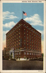 Aldridge Hotel Shawnee, OK Postcard Postcard