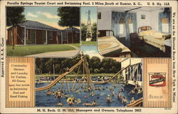 Pocalla Springs Tourist Court Sumter, SC Postcard Postcard