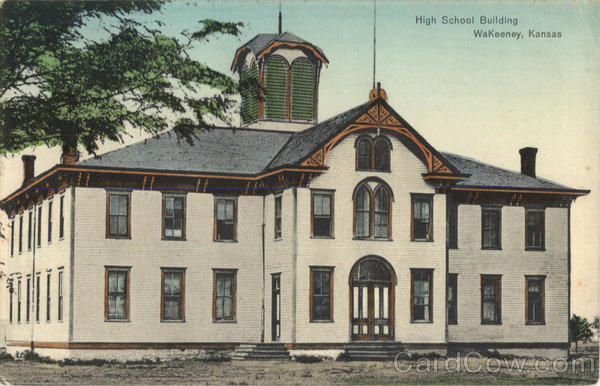 High School Building WaKeeney Kansas