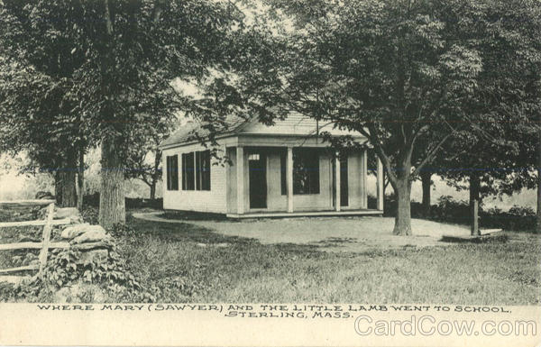 Where Mary And The Little Lamb Went To School Sterling Massachusetts