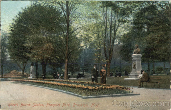 Robert Burns Statue, Prospect Park Brooklyn New York