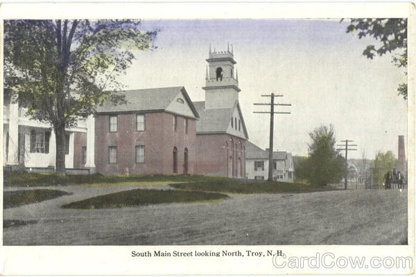 South Main Street Looking North Troy New Hampshire