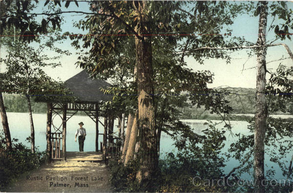 Rustic Pavilion, Forest Lake Palmer Massachusetts