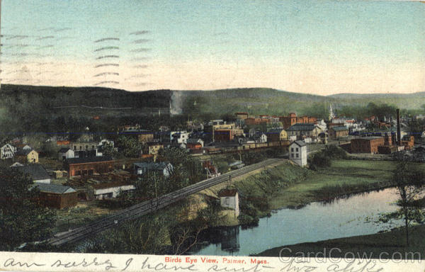 Birds Eye View Palmer Massachusetts