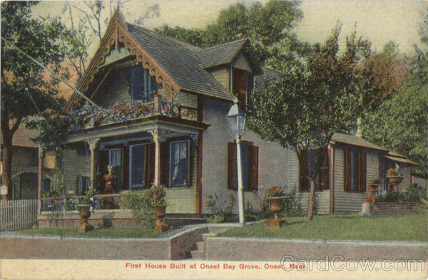 First House Built At Onset Bay Grove Massachusetts