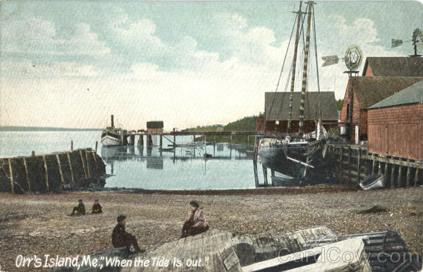 When The Tide Is Out Orrs Island Maine