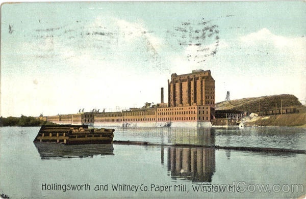 Hollingsworth And Whitney Co. Paper Mill Winslow Maine