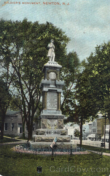 Soldiers Monument Newton New Jersey