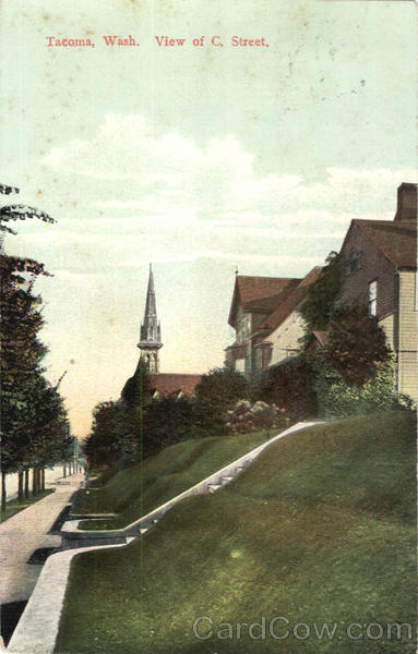 View Of C. Street Tacoma Washington