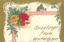 Greetings From Watertown New York Postcard Postcard