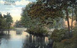 Rustic Bridge, Beardsley Park Postcard
