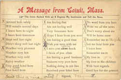 A Message From Cotuit Postcard