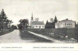 Library Church And Personage Postcard