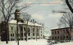 Kennebec County Jail & Workshop Augusta, ME Postcard Postcard