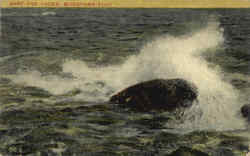 Surf And Rocks Biddeford Pool Maine Postcard Postcard