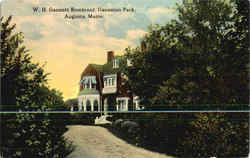 W. H. Gannett Residence, Ganeston Park Augusta, ME Postcard Postcard