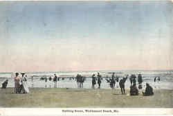 Bathing Scene Postcard