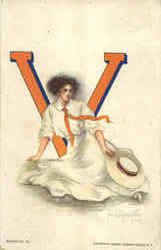 College Girl Poster 41 Vassar Postcard