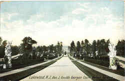 Geo. J. Goulds Georgian Court Hallan Gardens Postcard