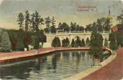 Sunken Garden Lakewood, NJ Postcard Postcard