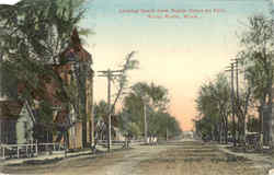 Looking South From Poplar Street On First Postcard