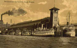 Steamers At The Colman Dock Postcard