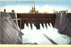 Flooding The Dry Dock Postcard