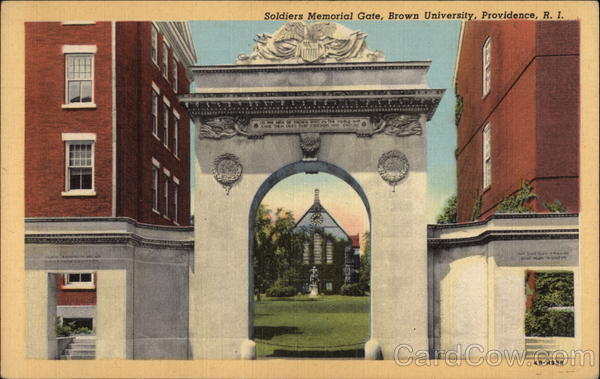 Brown University - Soldiers Memorial Gate Providence Rhode Island