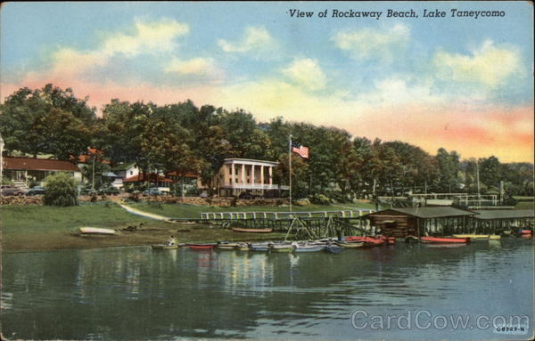 View of Rockaway Beach, Lake Taneycomo Missouri