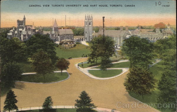 General View Toronto University and Hart House Canada