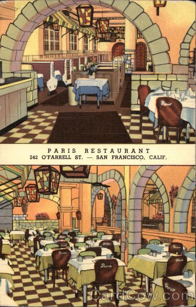 Paris Restaurant San Francisco California