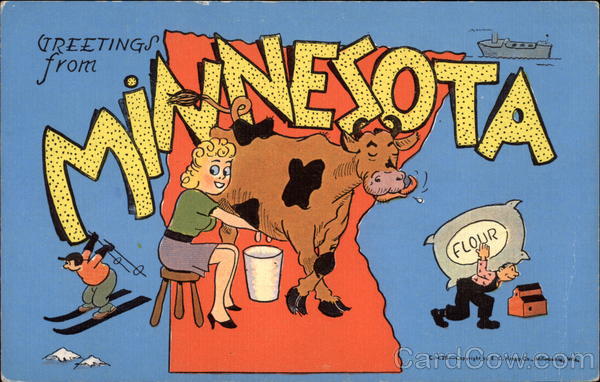 Greetings From Minnesota Maps
