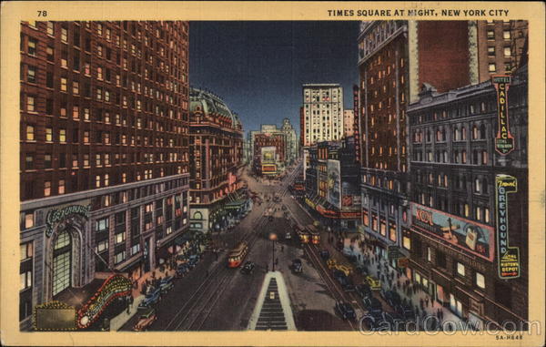 Times Square at Night New York