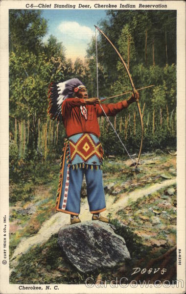 Chief Standing Deer, Cherokee Indian Reservation North Carolina